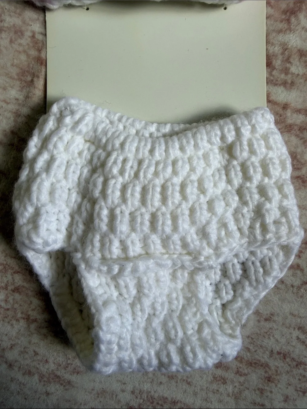 Newborn Photo - unicorn crochet hat and diaper cover